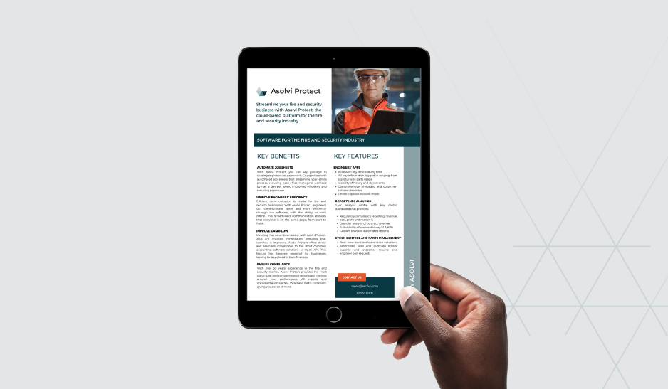 Asolvi Protect product sheet